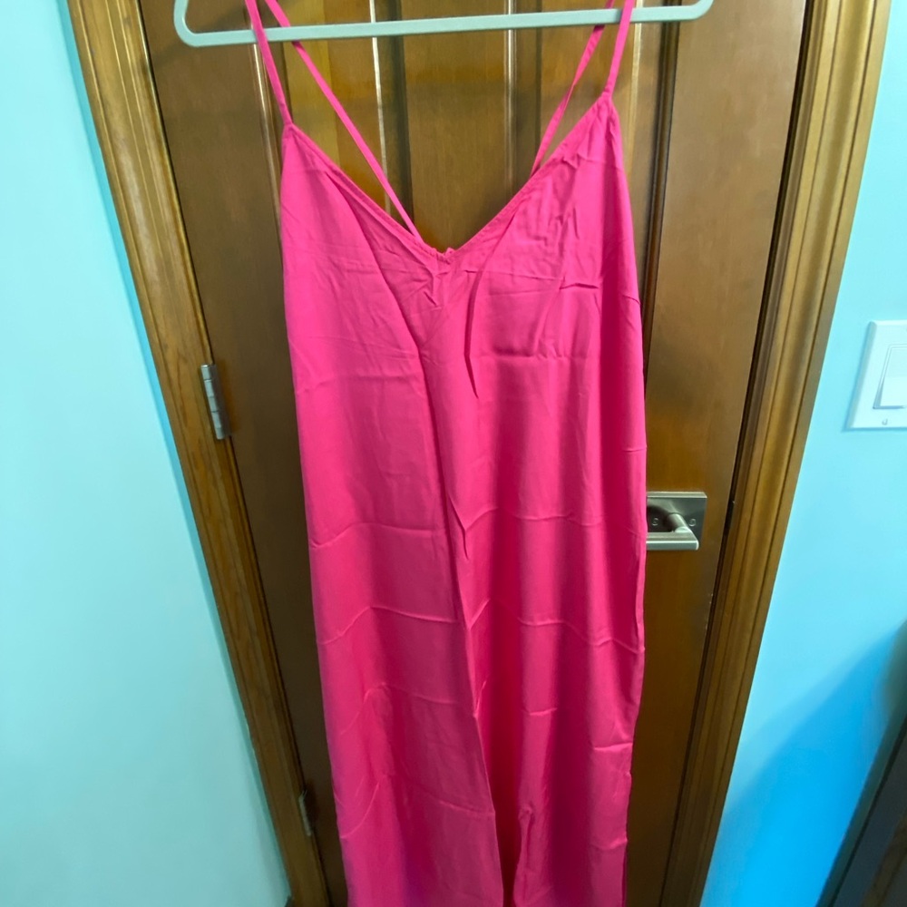 Old Navy Strappy Maxi Dress Pink (L)